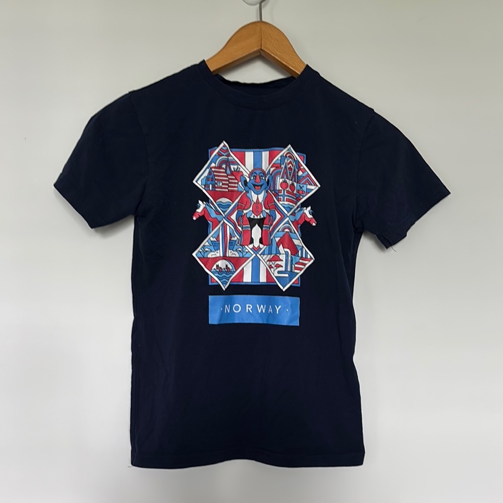 Skandanavian Explorer Norway Tee Shirt Sz 10-12 EUC